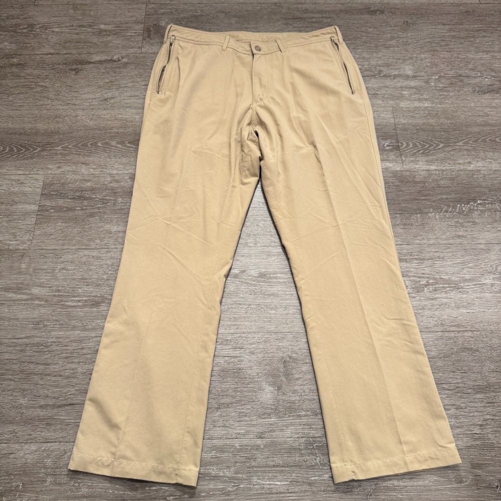 Clothing Arts Pants Adult‎ 34 Beige Pick Pocket Proof Travel 34x31 Nylon Button